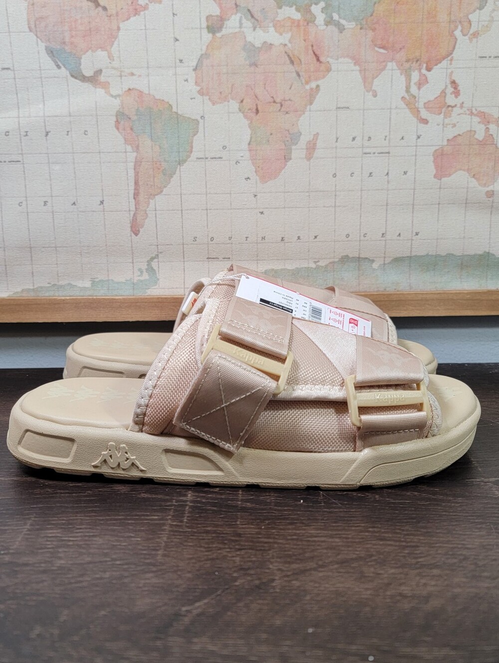 BRAND NEW KAPPA 222 Banda Mitel 1 Sandals In Beige Men's Size 9.0